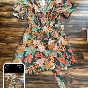 Floral Wrap Dress